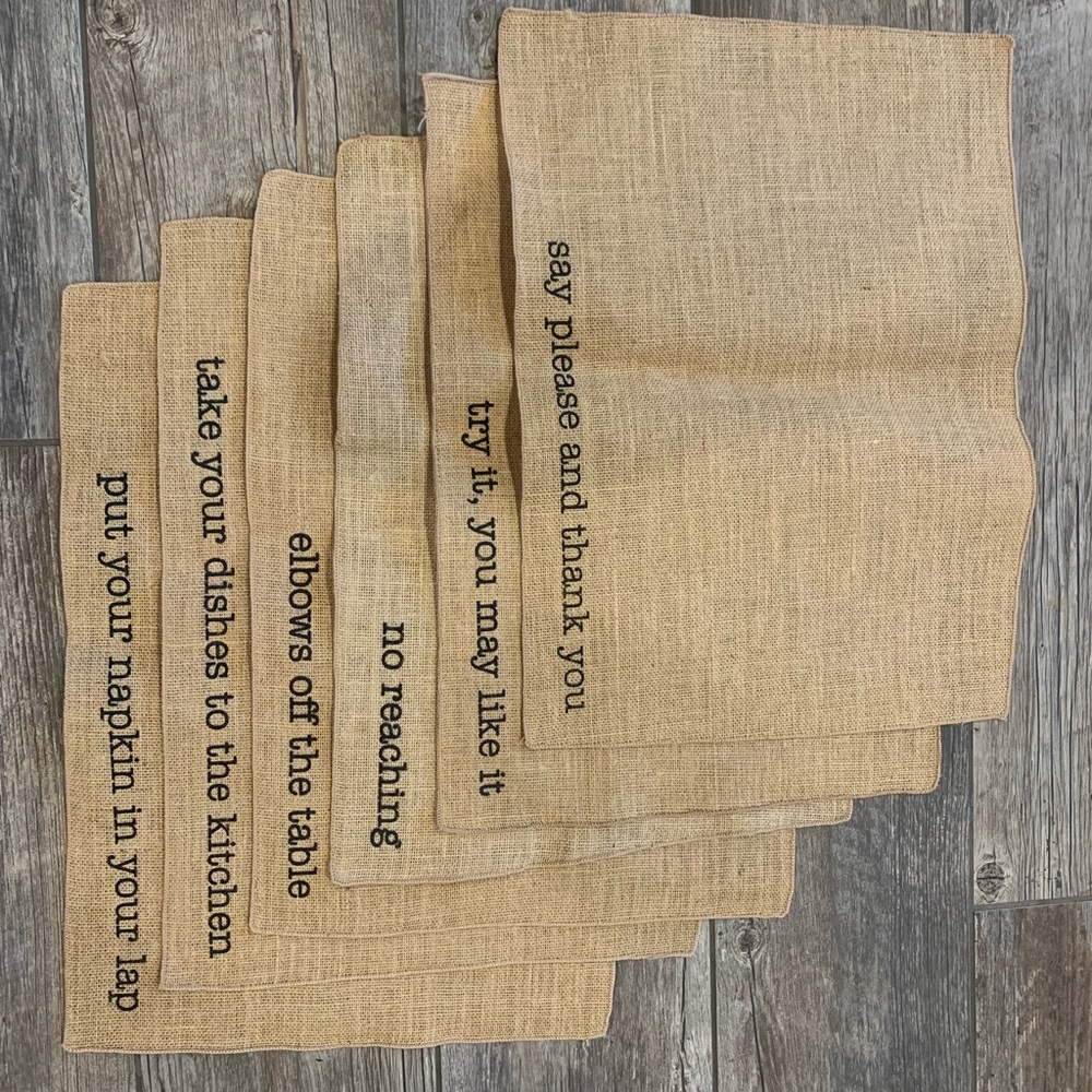 BRAND NEW placemats